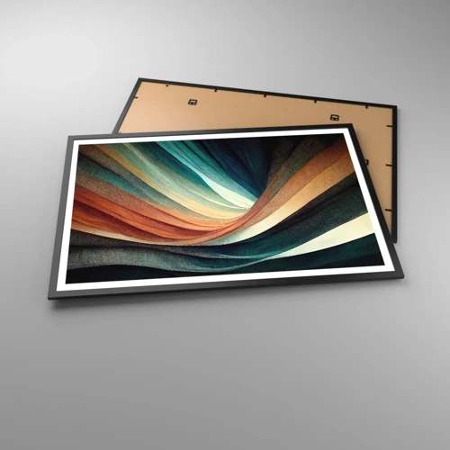 Plakat i sort ramme - Vævet af farver - 91x61 cm