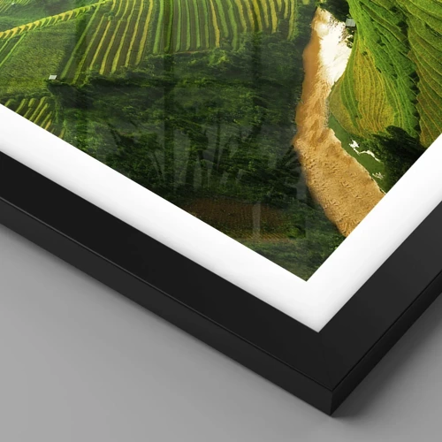 Plakat i sort ramme - Vietnamesisk dal - 50x70 cm