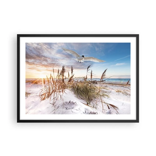 Plakat i sort ramme - Vind fra havet - 70x50 cm