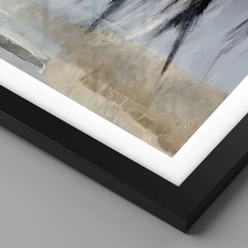 Plakat i sort ramme - Vintermarker - 50x40 cm
