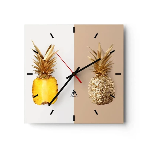 Vægur, Uret - Ananas til os - 30x30 cm