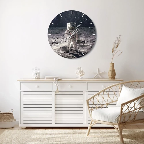Vægur, Uret - Hilsner fra månen - 30x30 cm