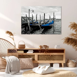 Lærredstryk - Billede på lærred - Eftertænksomt Venedig - 100x70 cm