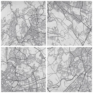 Lærredstryk - Billede på lærred - Romersk cirkel - 55x100 cm