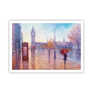 Plakat - En efterårsdag i London - 100x70 cm