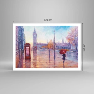 Plakat - En efterårsdag i London - 100x70 cm