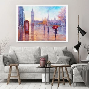 Plakat - En efterårsdag i London - 100x70 cm