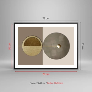 Plakat i sort ramme - Perfekt balance - 70x50 cm