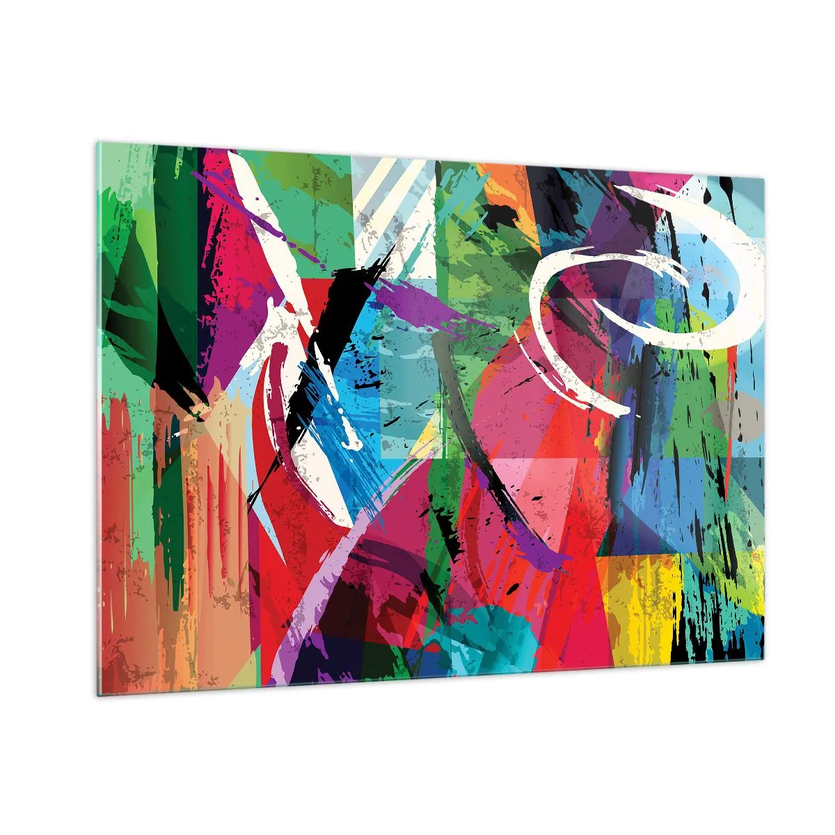 Billede på glas - Hurtig, livlig og hoppende - 100x70 cm