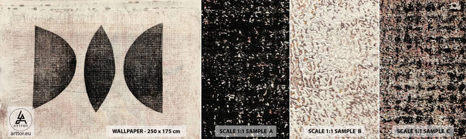 Fototapet Prøve Standard Eco - Etnisk abstraktion - Abstraktion, Stykke, Moderne kunst - 100x30 cm