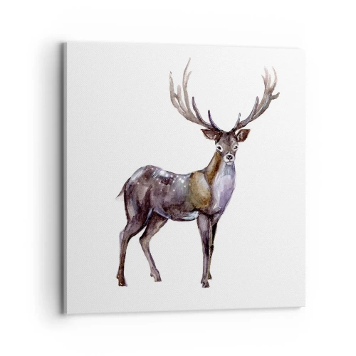 Lærredstryk - Billede på lærred - Kongen af den nordlige ødemark - 70x70 cm