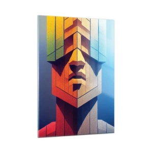 Billede på glas - En mand med principper - 50x70 cm