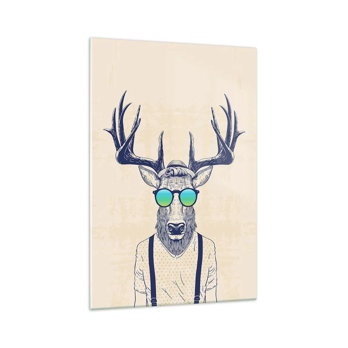 Billede på glas - Hvem forventede du? - 70x100 cm