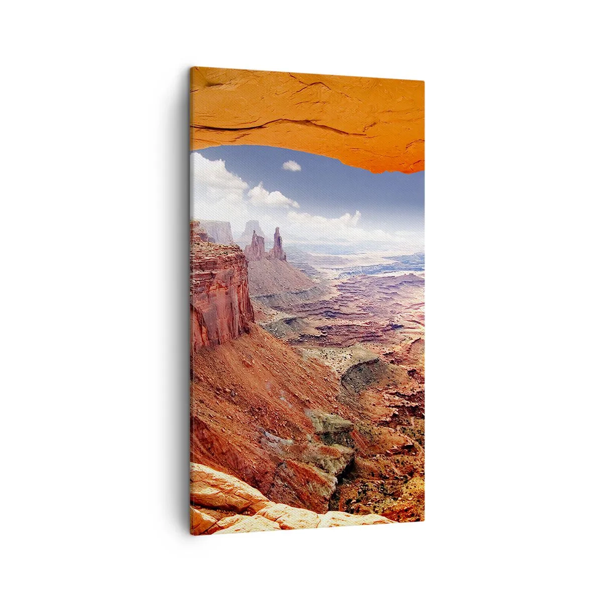 Lærredstryk - Billede på lærred - Udskåret af naturen selv - 45x80 cm