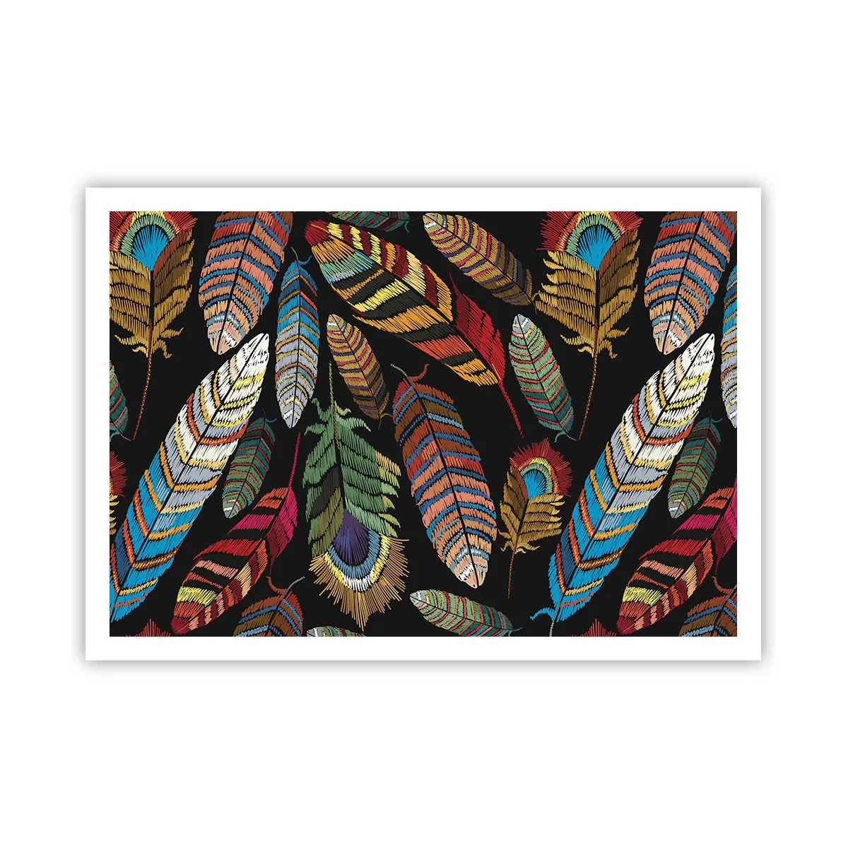 Plakat - Fuglekarneval - 100x70 cm