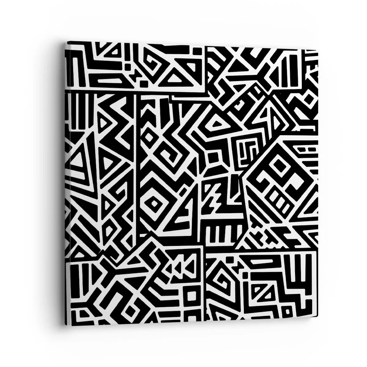 Lærredstryk - Billede på lærred - Præcolumbiansk sammensætning - 30x30 cm
