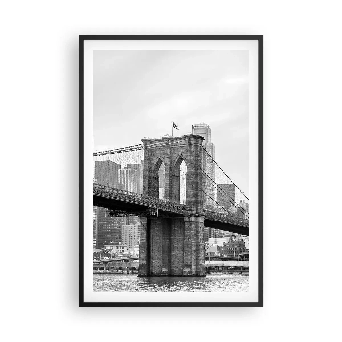 Plakat i sort ramme - New York stemning - 61x91 cm