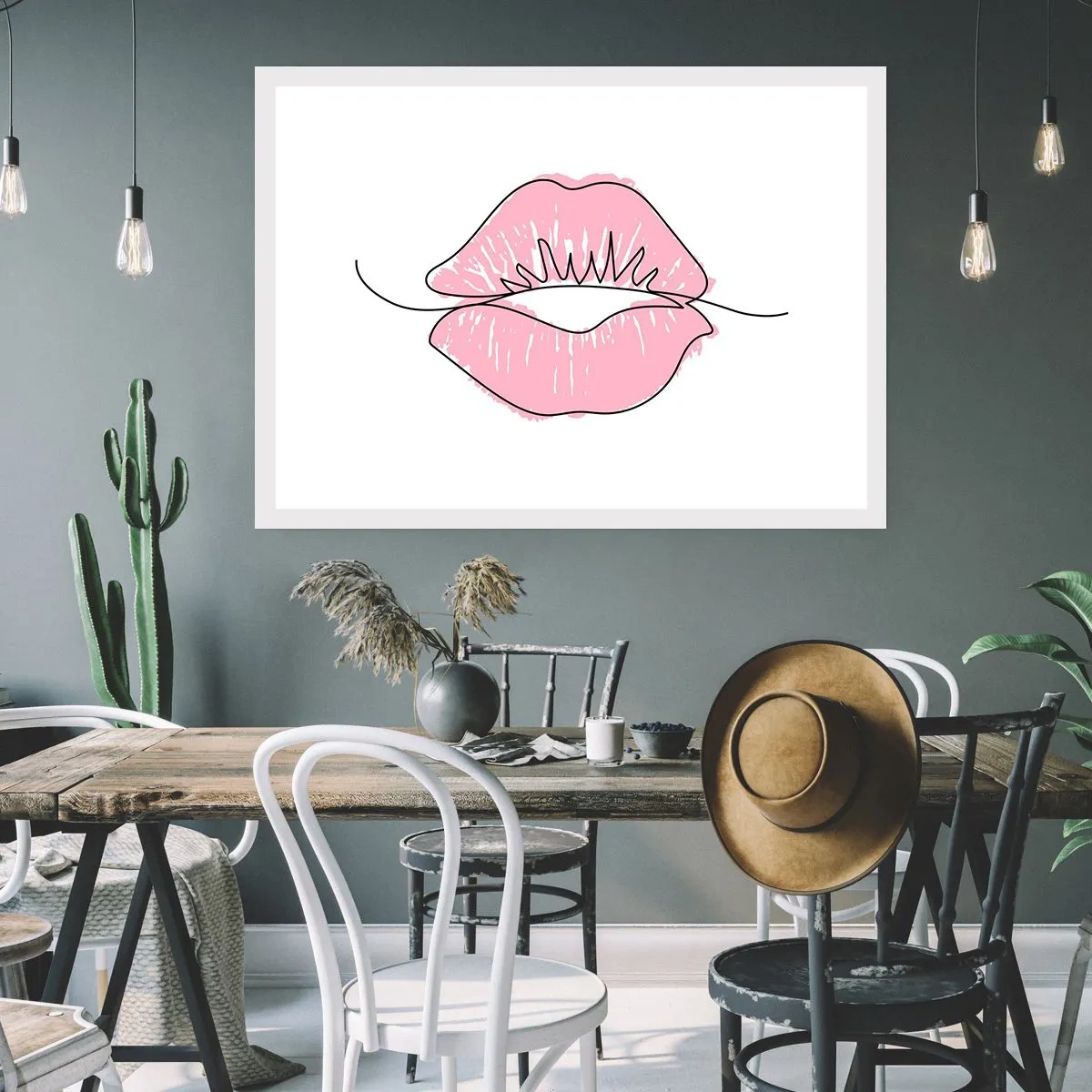 Plakat - Klar til at kysse? - 91x61 cm
