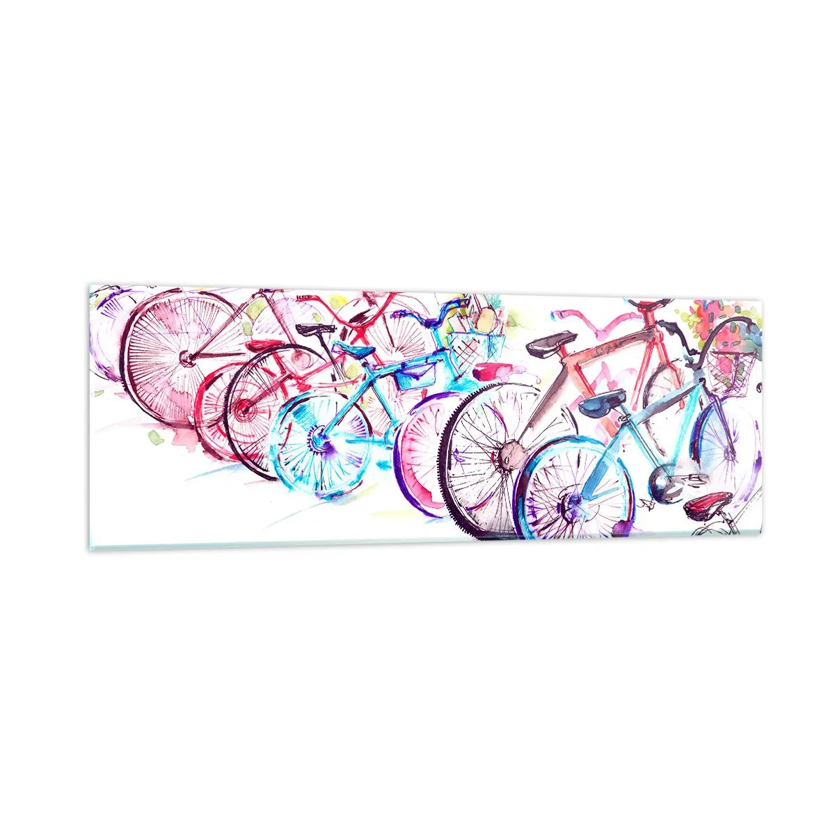 Billede på glas - Antimoto klubmøde - 90x30 cm