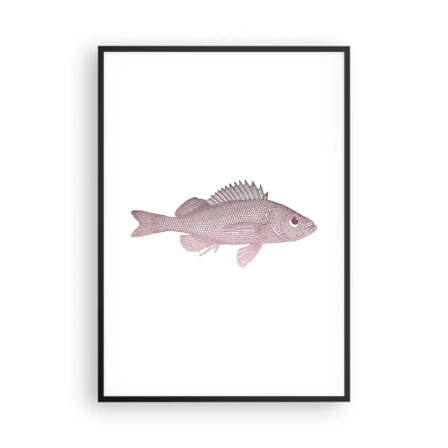 Plakat i sort ramme - Fisk med store øjne - 70x100 cm