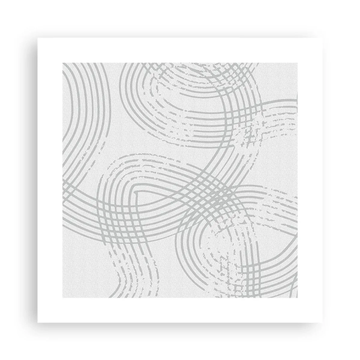 Plakat - Der er ingen lige vej - 40x40 cm