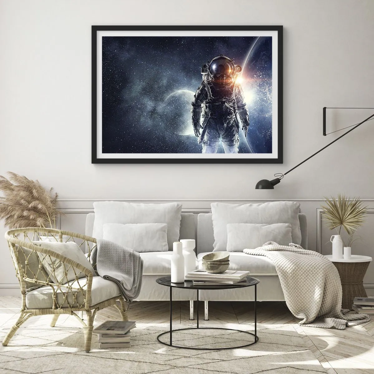 Plakat i sort ramme - Et kosmisk eventyr - 70x50 cm