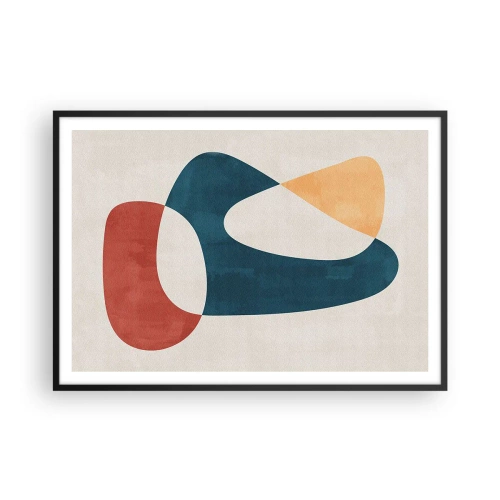 Plakat i sort ramme - Påvirkninger og metamorfoser - 100x70 cm