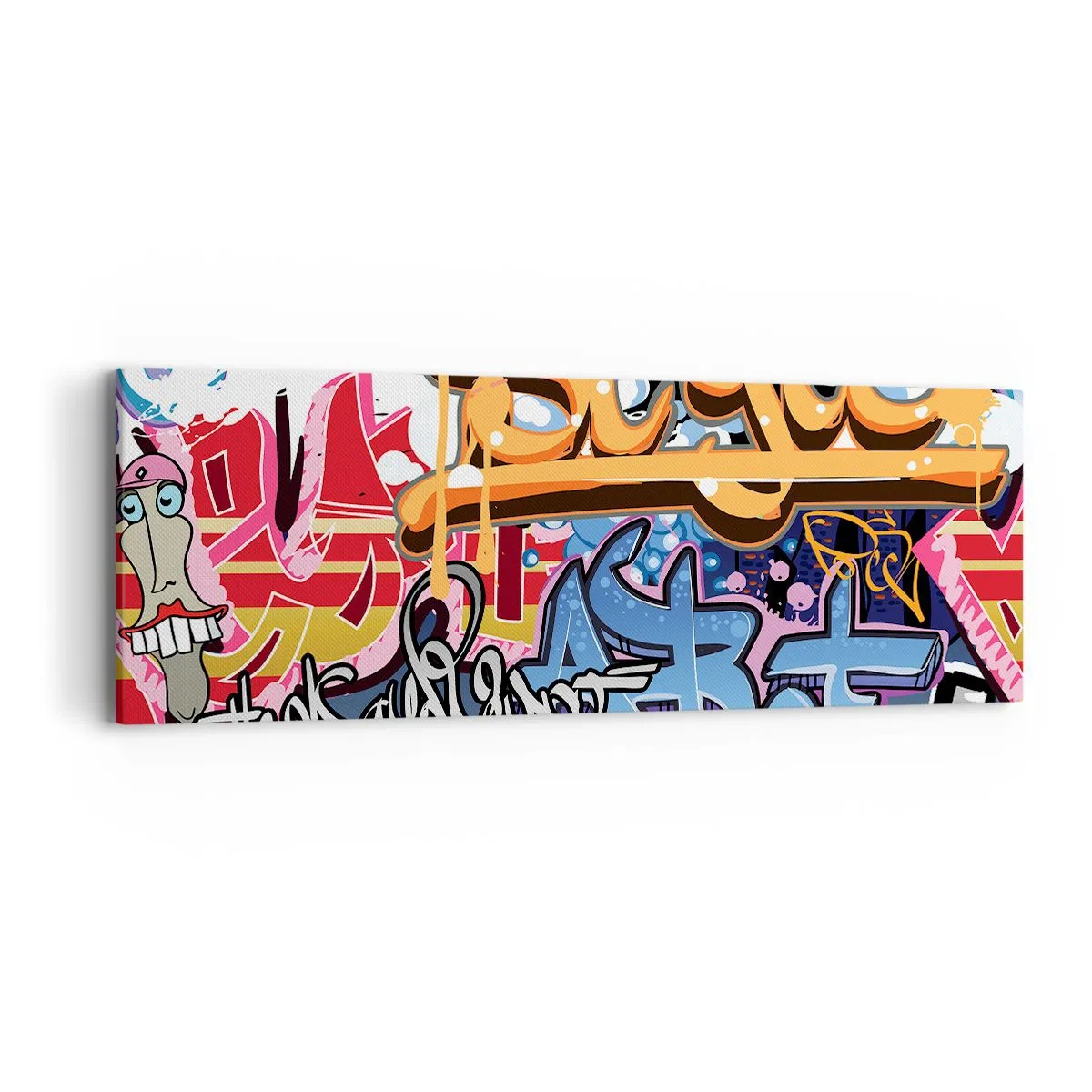 Lærredstryk - Billede på lærred - Vægmalerier, vægmalerier, vægmalerier.... - 90x30 cm