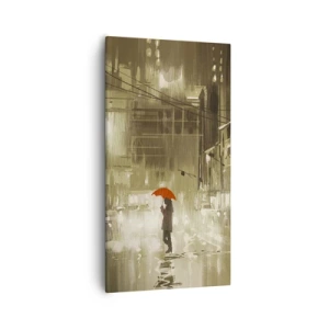 Lærredstryk - Billede på lærred - Alene, men ikke ensom - 55x100 cm