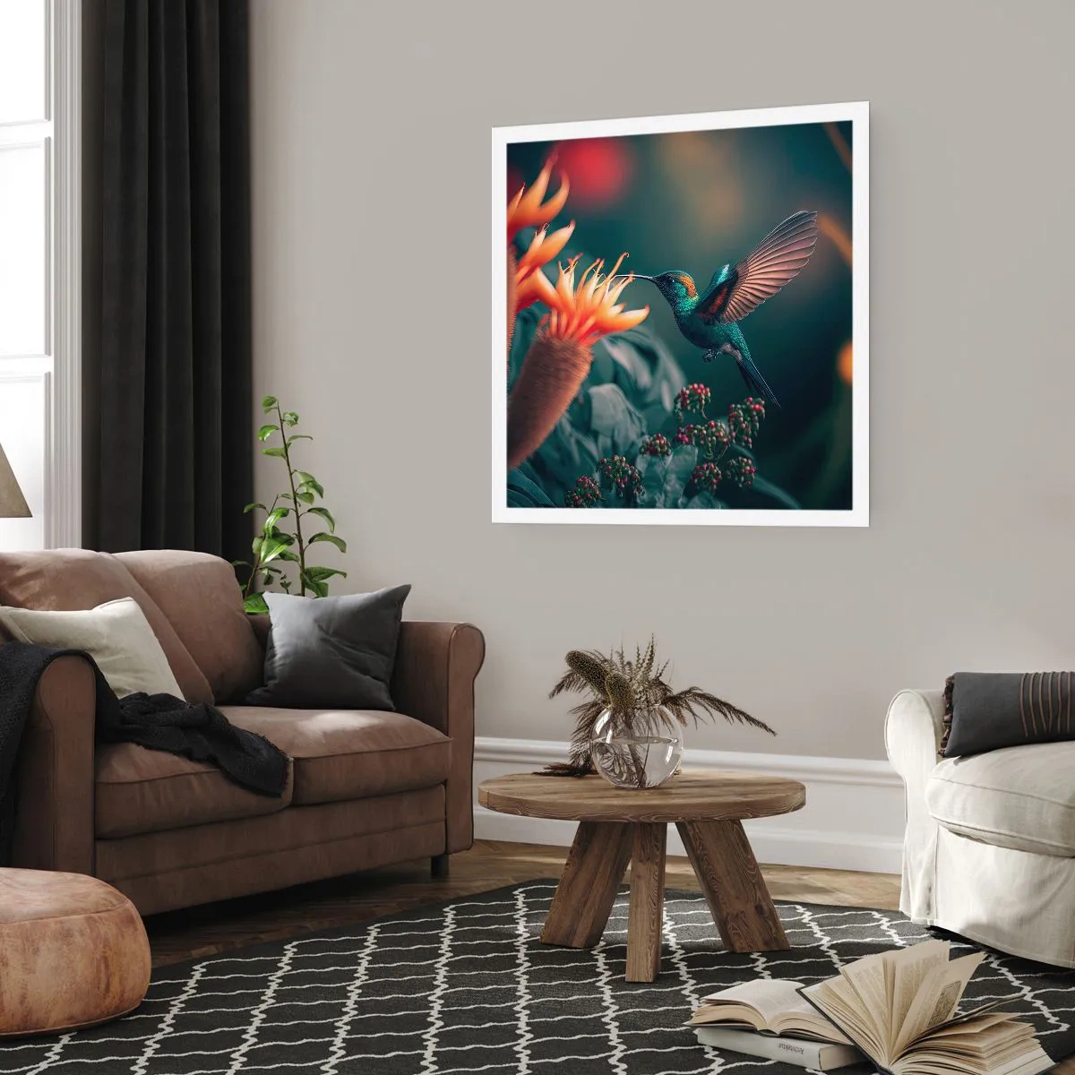 Plakat - Et virkelig farverigt liv - 30x30 cm