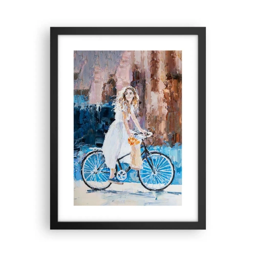 Plakat i sort ramme - Glæde om morgenen - 30x40 cm