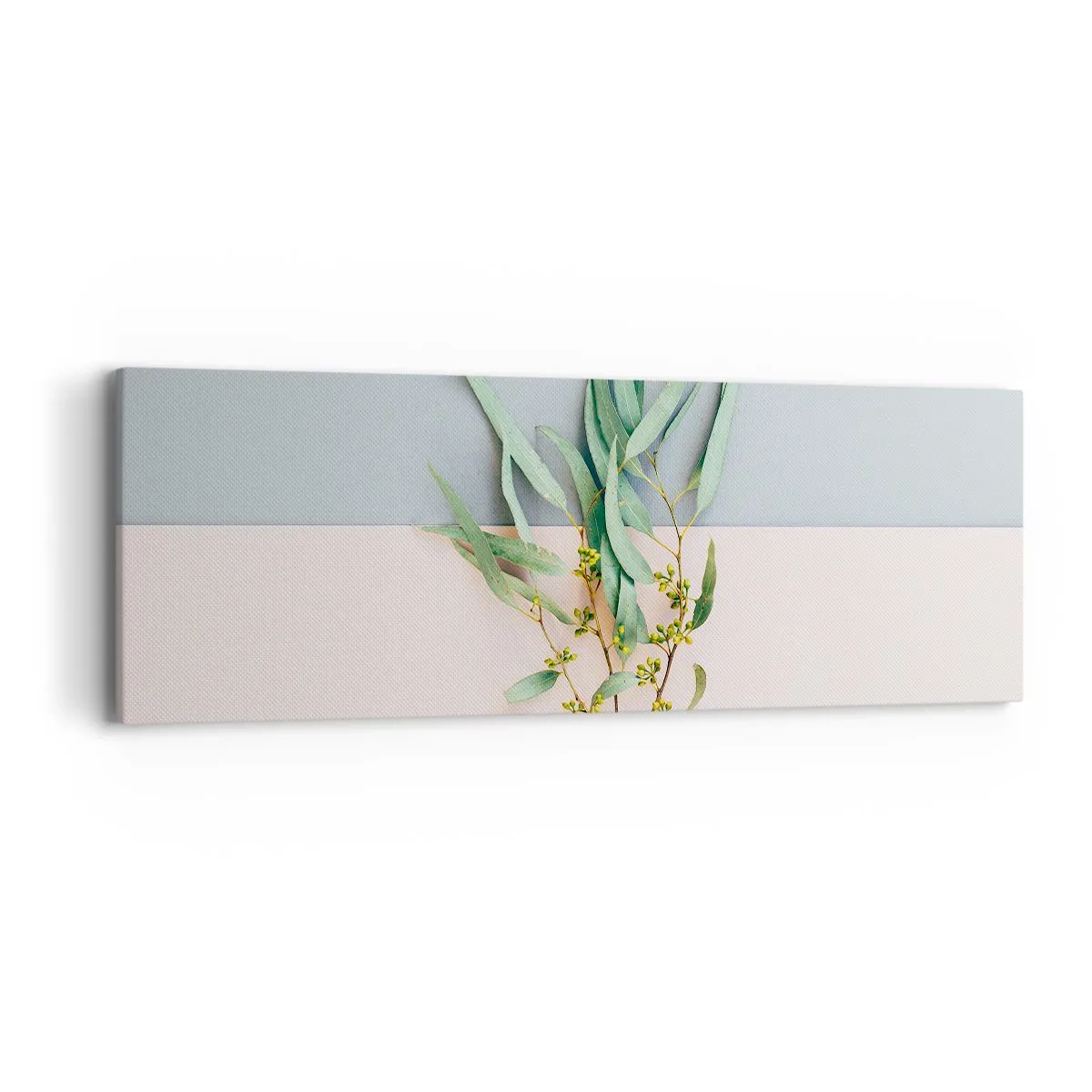 Lærredstryk - Billede på lærred - Pastelfarvernes subtilitet - 90x30 cm