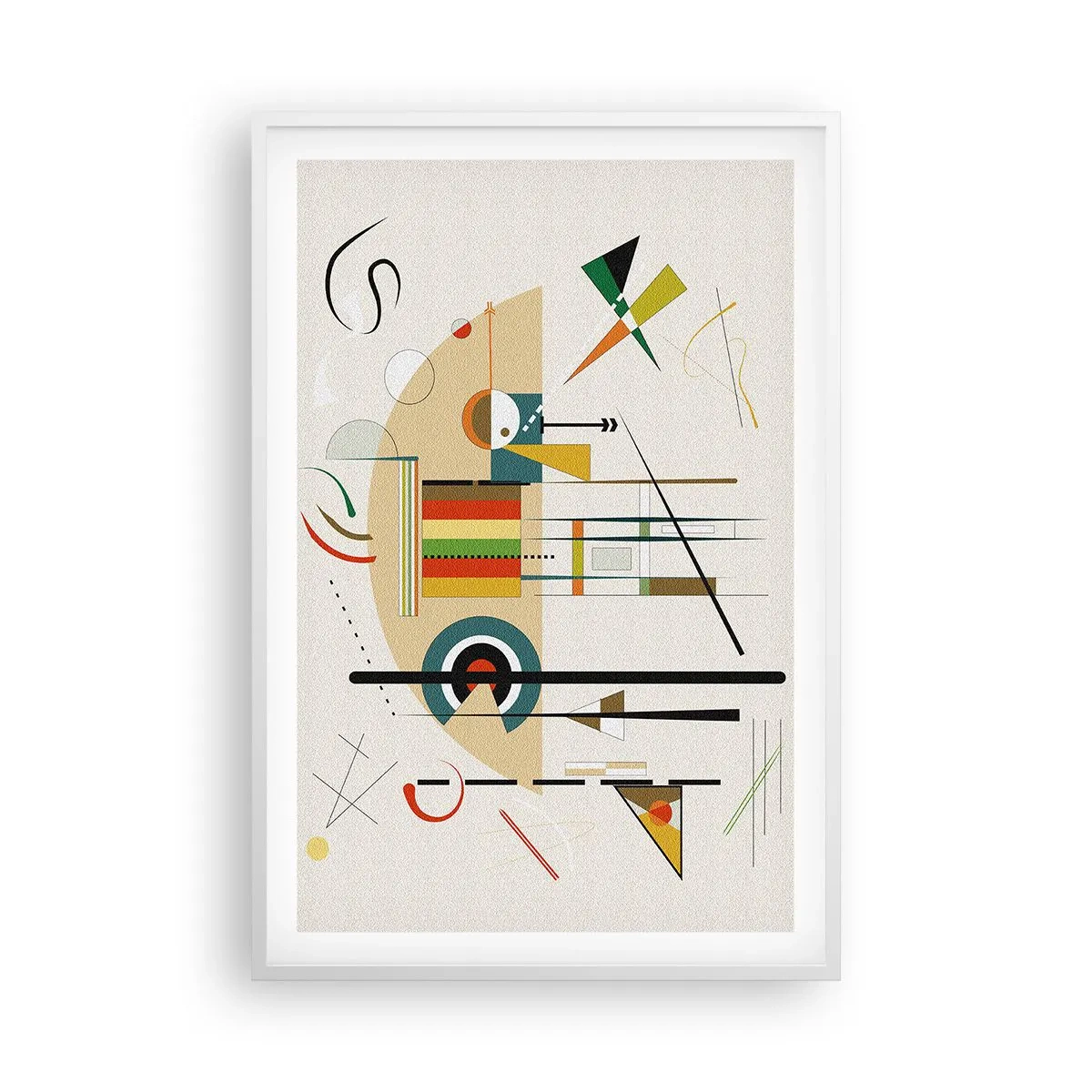 Plakat i hvid ramme - Og verden griner - 61x91 cm
