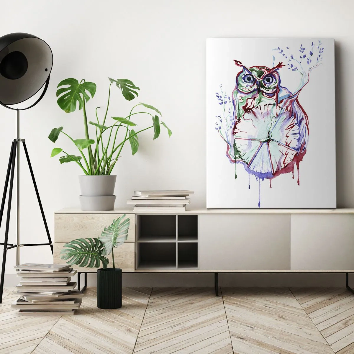 Lærredstryk - Billede på lærred - Klog af natur - 50x70 cm