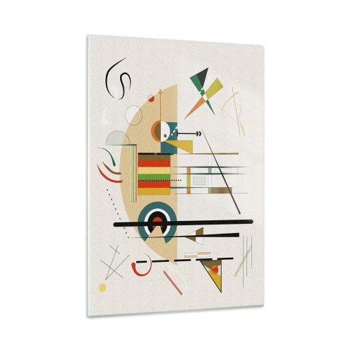 Billede på glas - Og verden griner - 50x70 cm