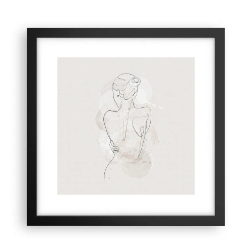 Plakat i sort ramme - Som et følsomt instrument - 30x30 cm