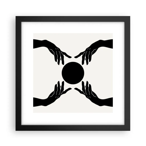 Plakat i sort ramme - Et hemmeligt tegn - 30x30 cm