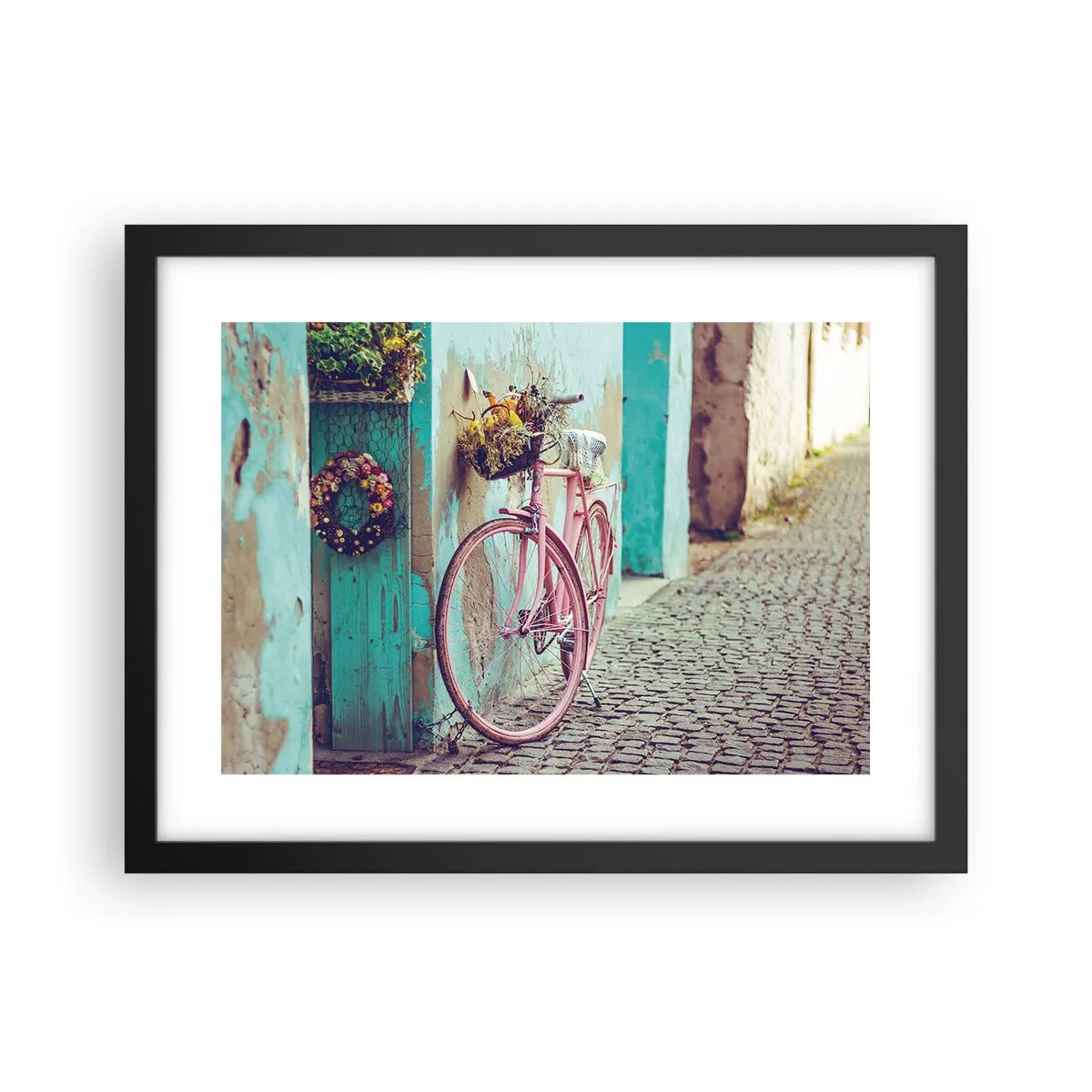 Plakat i sort ramme - Jeg vender tilbage om lidt - 40x30 cm