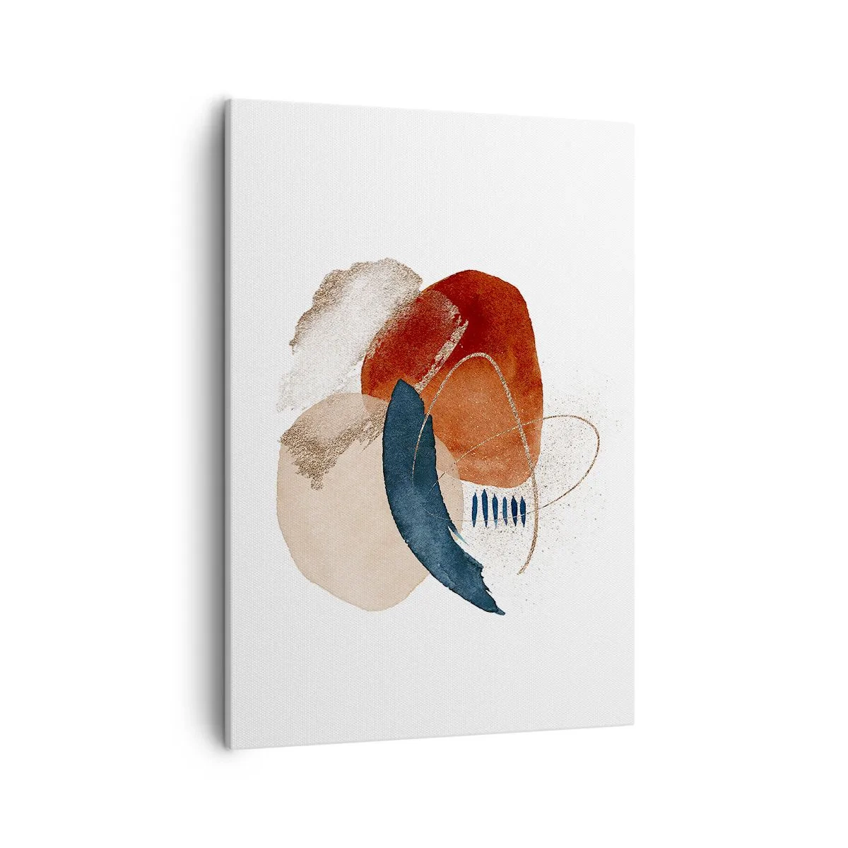 Lærredstryk - Billede på lærred - Oval sammensætning - 50x70 cm