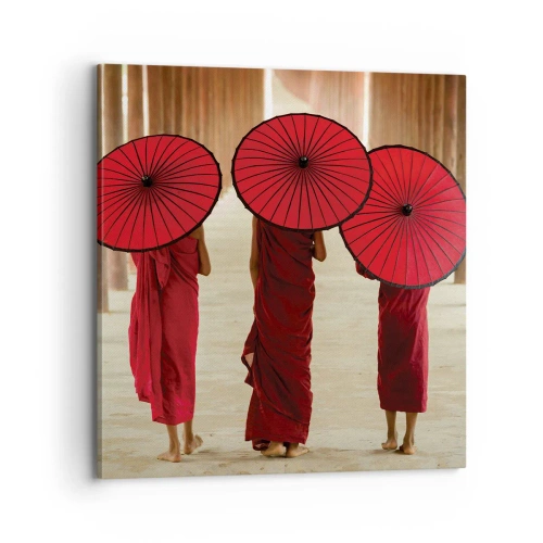 Lærredstryk - Billede på lærred - På vej til det rene land - 70x70 cm