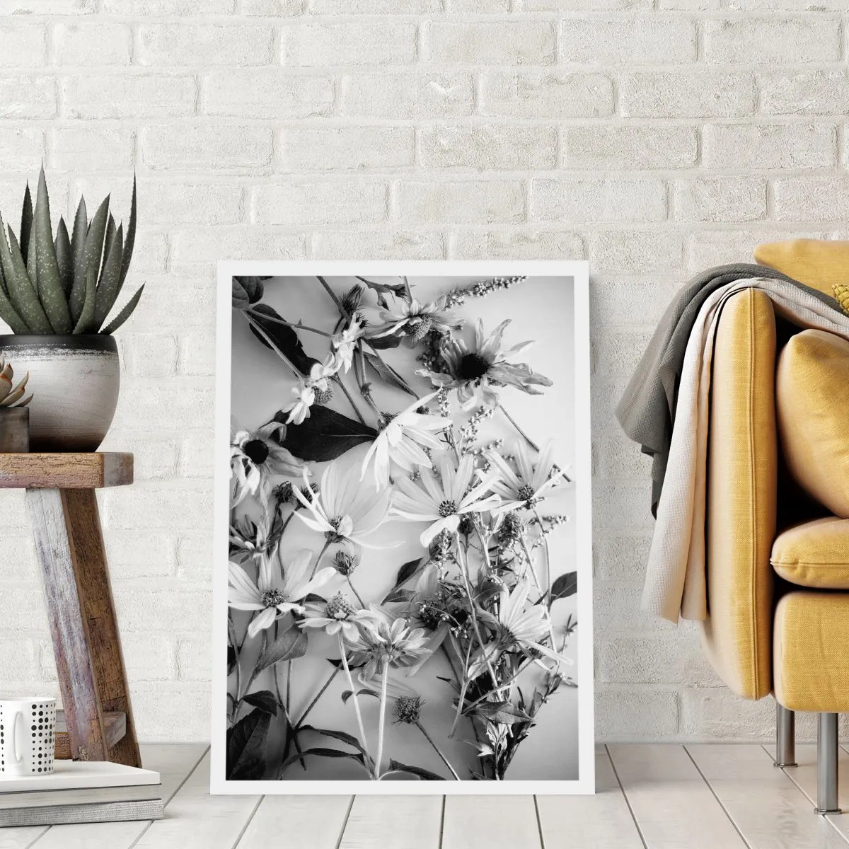 Plakat - Blomster uden buket - 40x50 cm