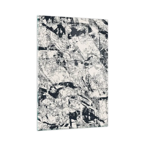 Billede på glas - Modsætningernes gennemtrængning - 80x120 cm