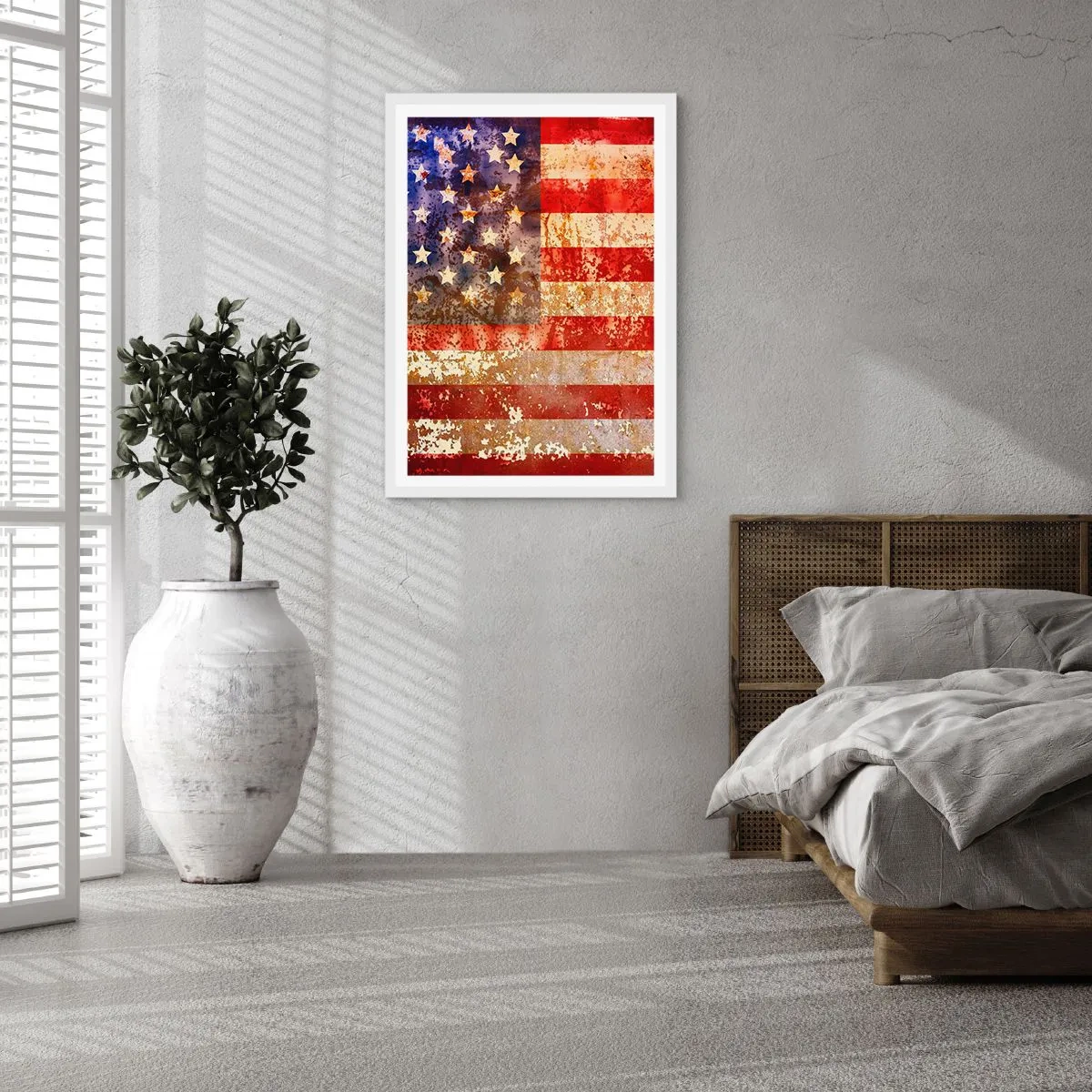 Plakat i hvid ramme - Herlighed går ikke bort - 70x100 cm