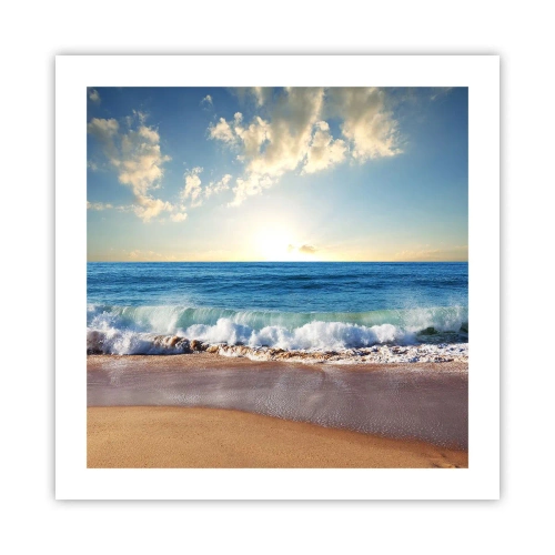 Plakat - Bevægelse og stilhed på samme tid - 50x50 cm