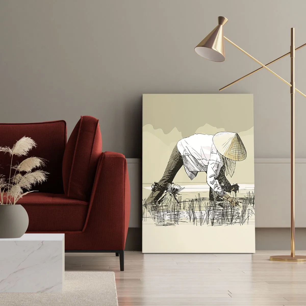 Lærredstryk - Billede på lærred - God høst - 50x70 cm