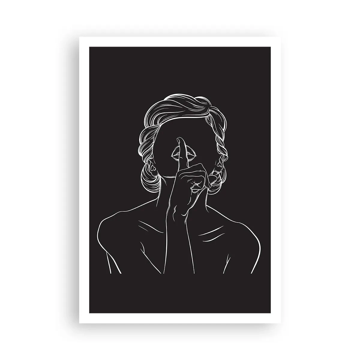 Plakat - Skønhed blomstrer i stilhed - 70x100 cm