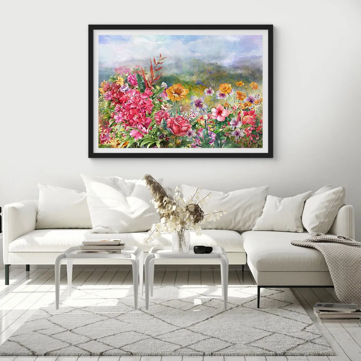 Plakat i sort ramme - En have, der er gået amok - 70x50 cm