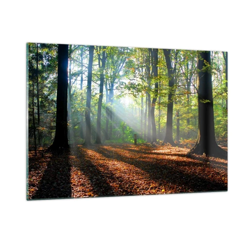 Billede på glas - Lys og skygger - 120x80 cm