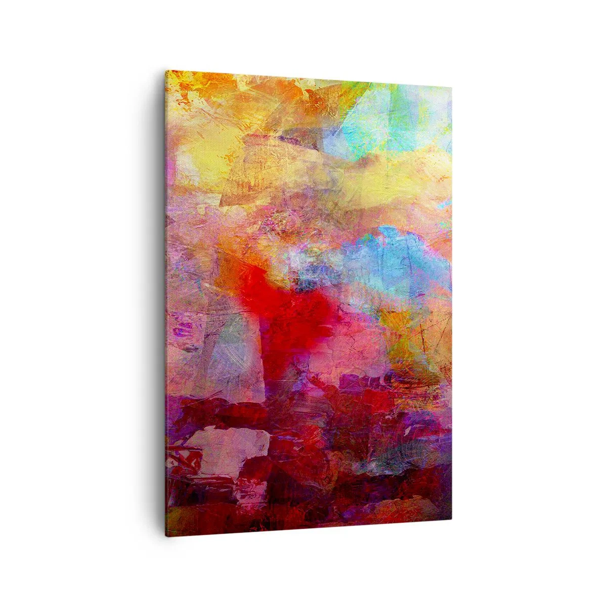 Lærredstryk - Billede på lærred - Et kig ind i regnbuen - 70x100 cm