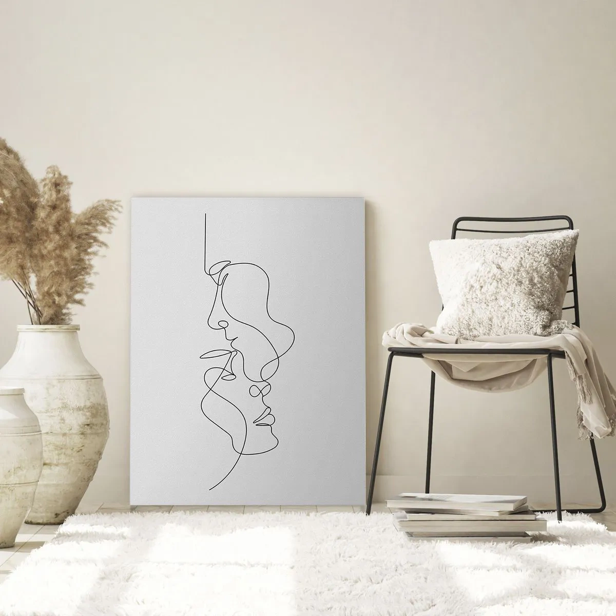 Billede på glas - Gløderne af glubende begær - 70x100 cm